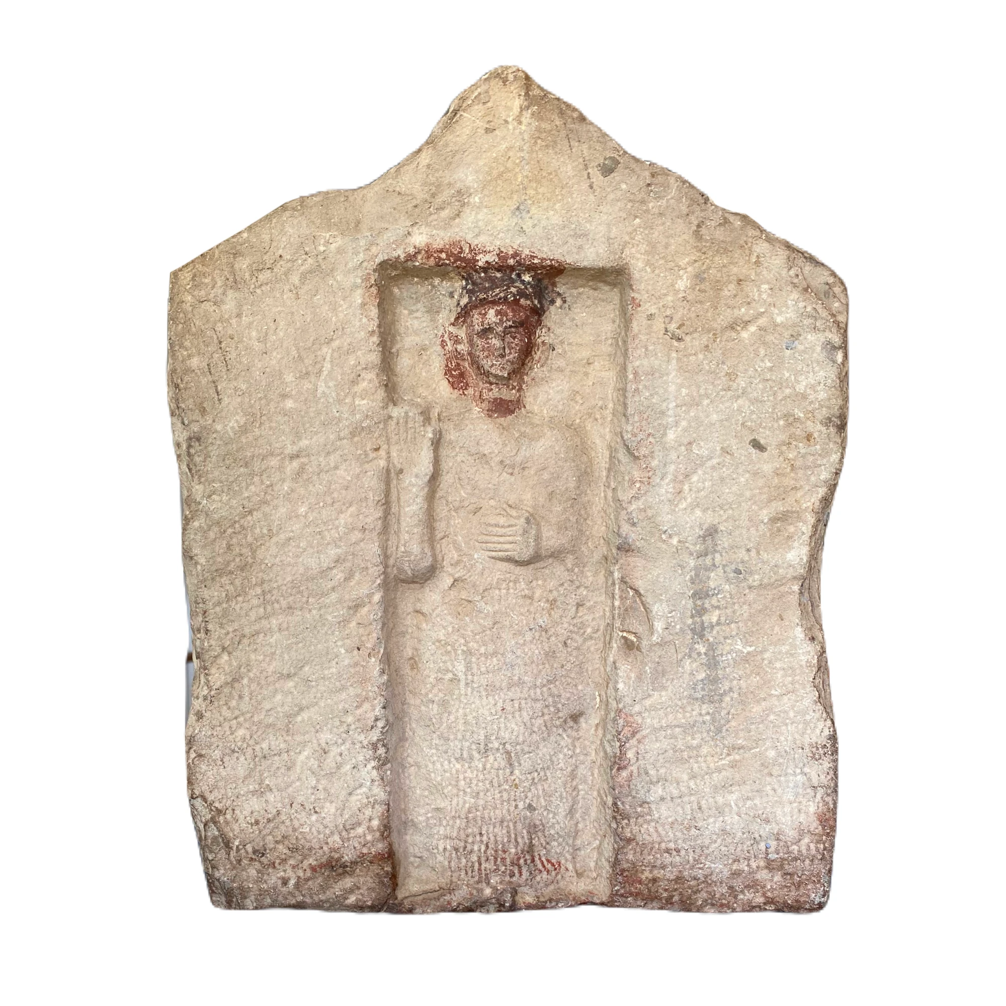 Punische Stele,  Marmorierter Kalkstein, Karthago, Tunesien