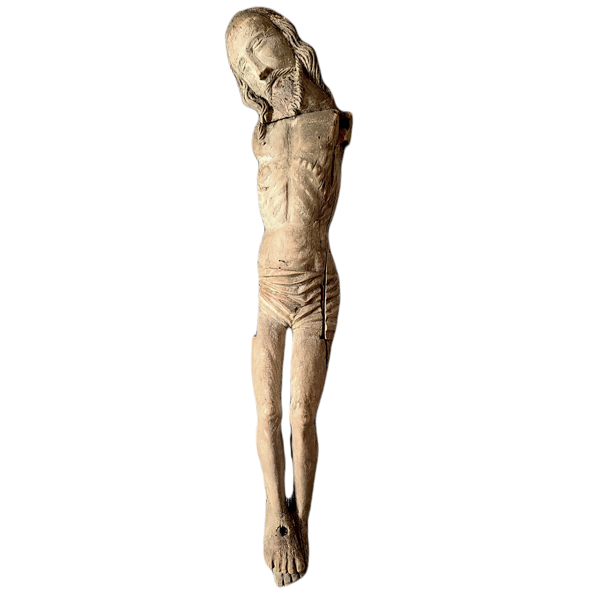 Triumphierender Christus Holzskulptur mit Polychromie,  Lindenholz, Deutschland