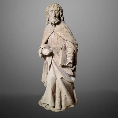 Umkreis von Antoine Le Moiturier. Burgundische Schule 15. Jahrhundert. Hauptansicht der Skulptur