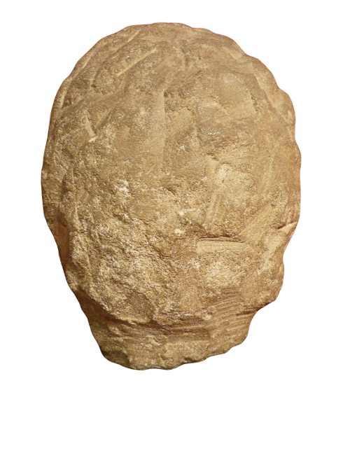 Celtic stone head.-3