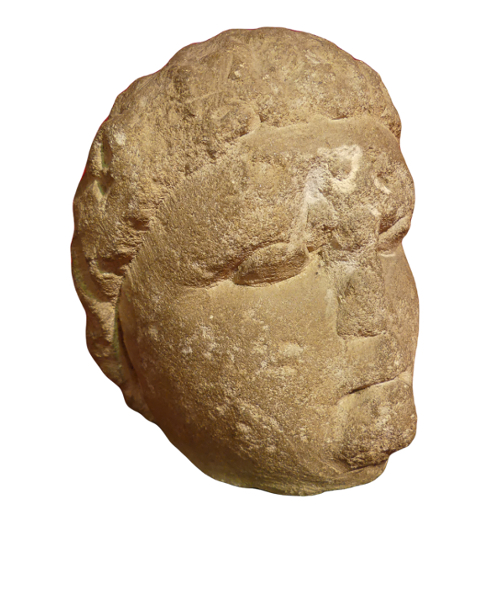 Celtic stone head.
