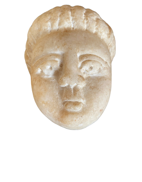 Marble head of Eros.-1