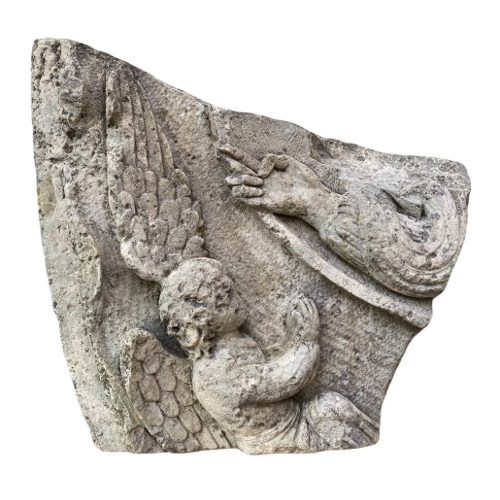 Fragment of a Gothic tympanum.