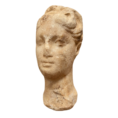 Queen marble head. Greek Art Alexandria.
