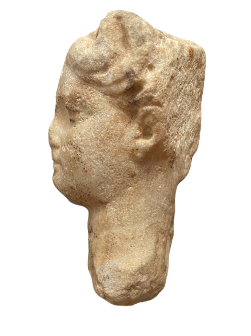 Queen marble head. Greek Art Alexandria.-3