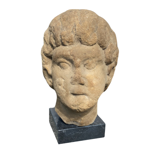 Head of Apollo. Gallo-Roman art. 