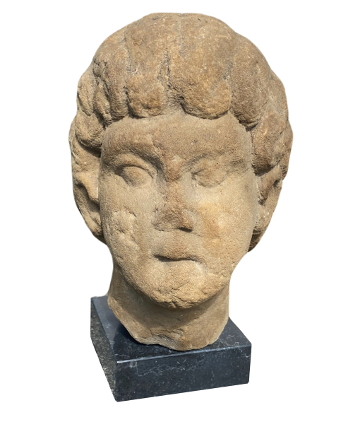 Head of Apollo. Gallo-Roman art. 