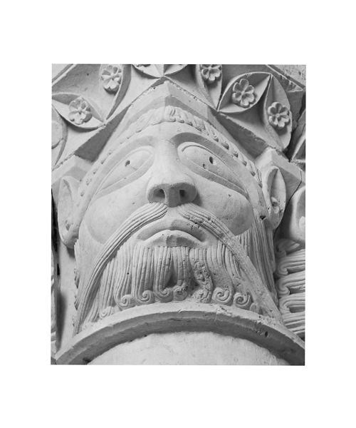 Romanesque wall capital.-3