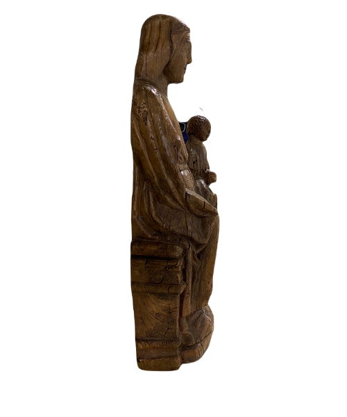 Enthroned Madonna and Child.-1