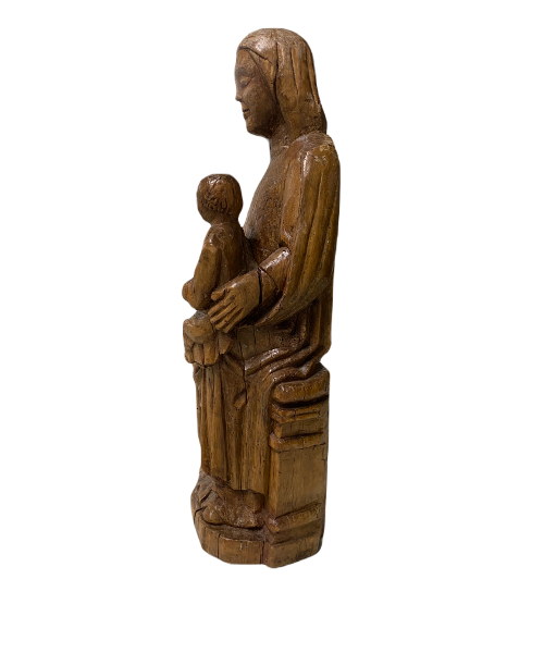 Enthroned Madonna and Child.-3