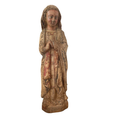 Polychrome Virgin of the Annunciation.