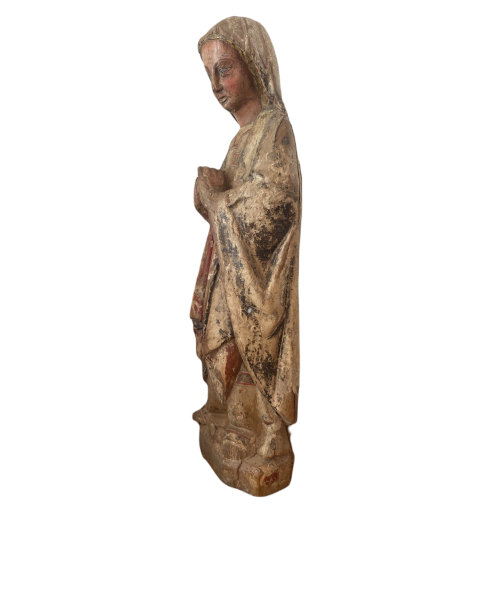 Polychrome Virgin of the Annunciation.-3