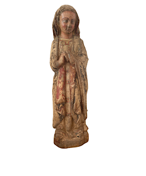 Polychrome Virgin of the Annunciation.