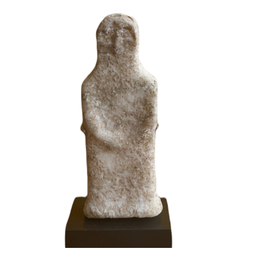 Marble bronze age idol.