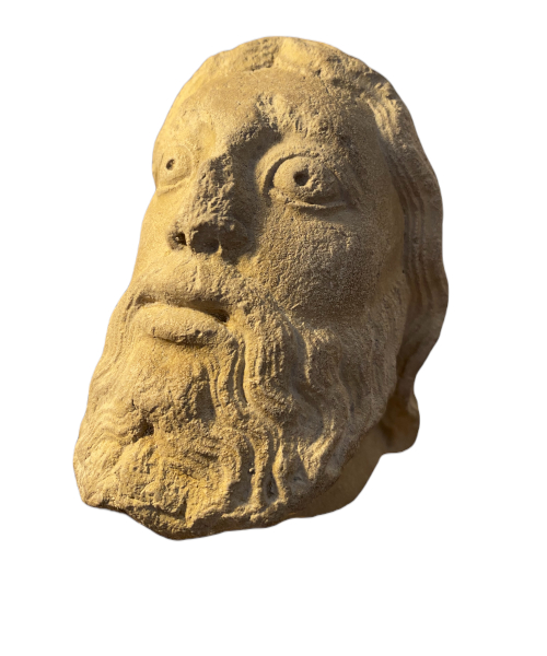 Head of an apostle or prophet Romanesque period.-1