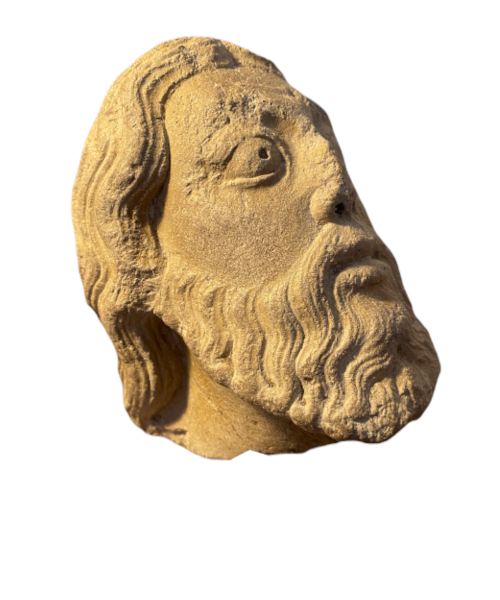 Head of an apostle or prophet Romanesque period.