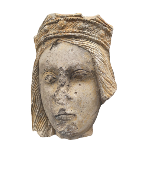 French crowned queen's head.-1