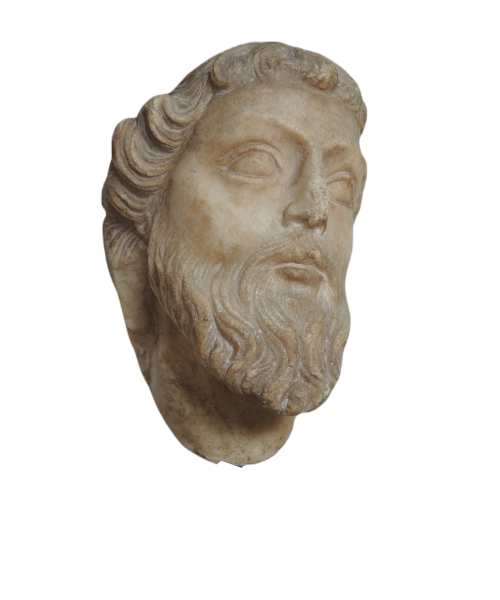 Head of an apostle or a prophet.-2