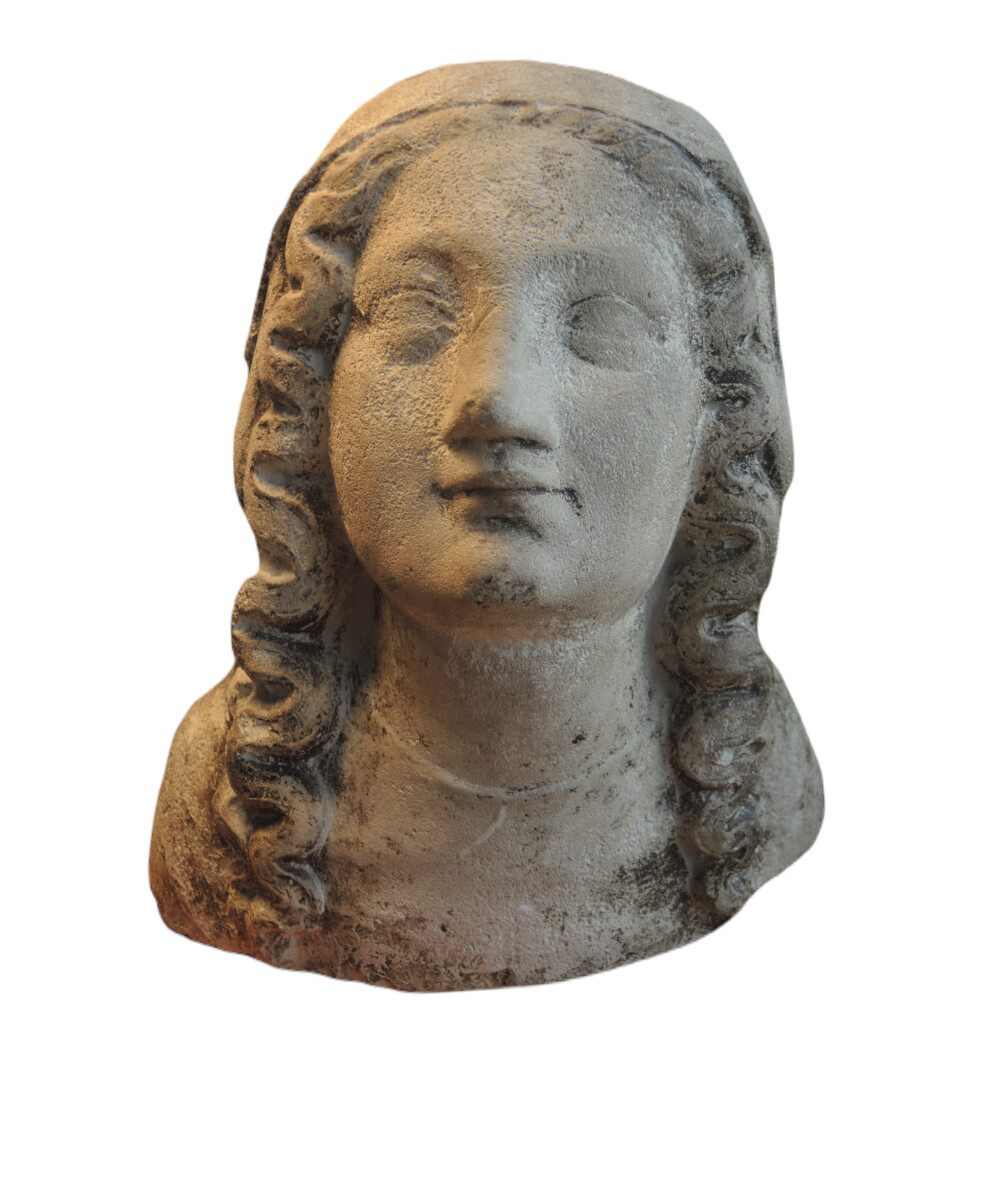 Bust of Gothic Virgin.-1