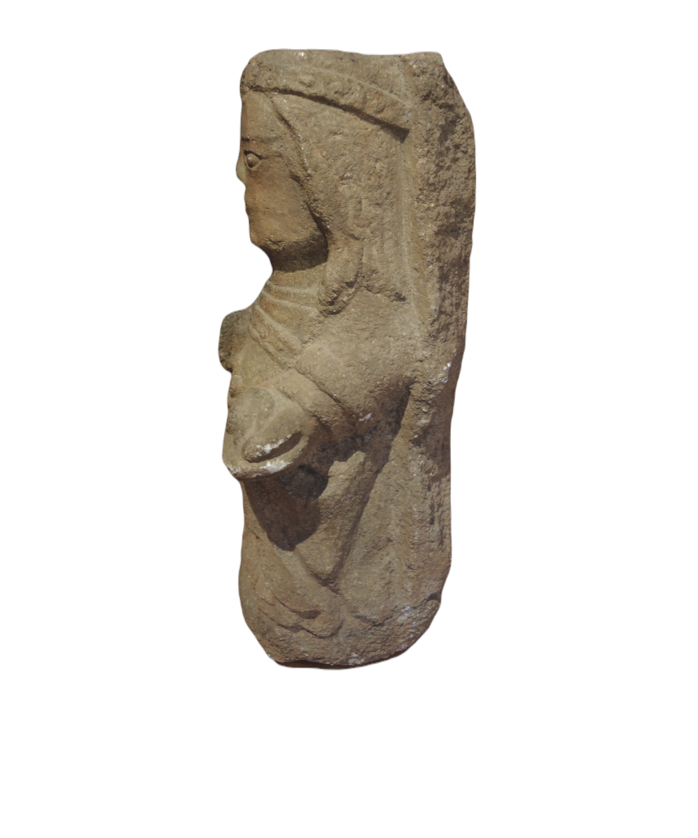 Romanesque sculpture Saint Lucy. Northern Spain. View number 2