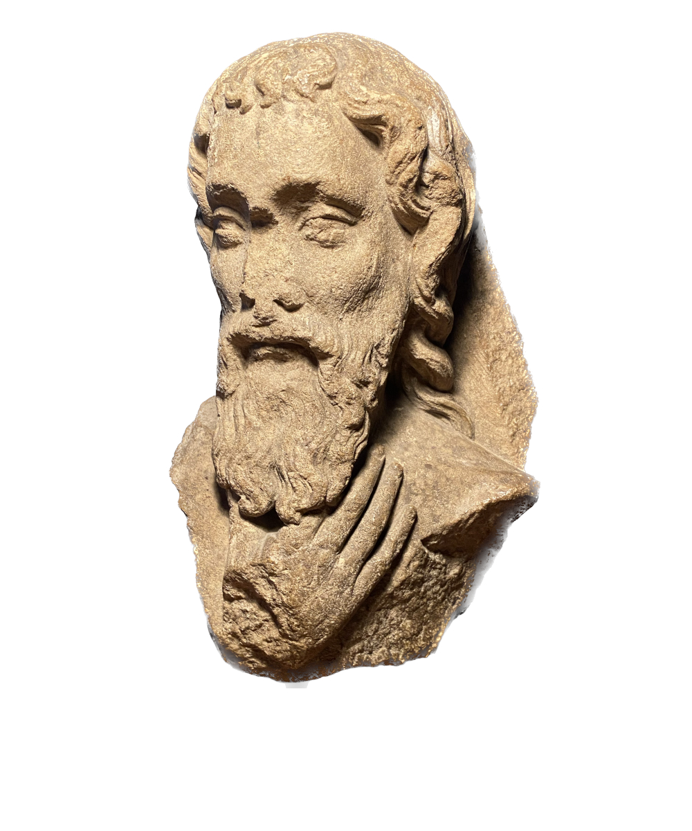 Bust of a Gothic apostle from the workshops of Reims.