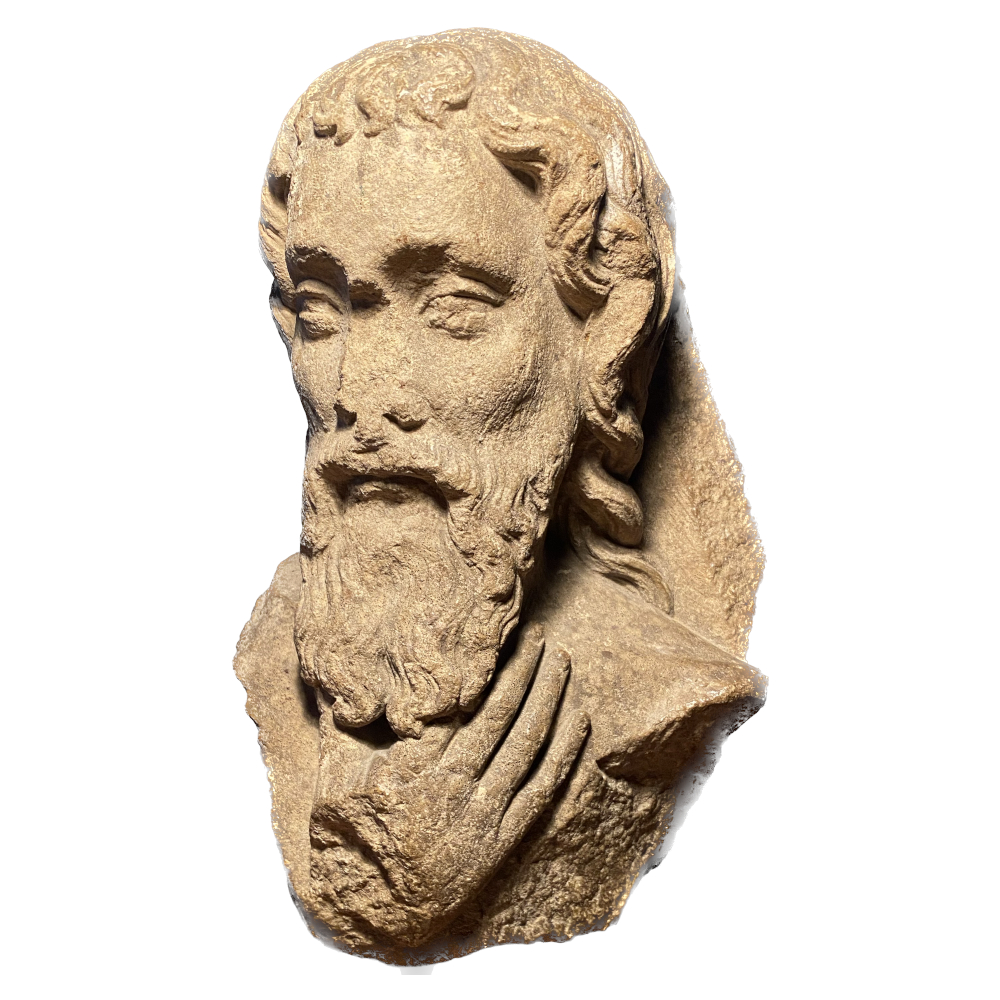 Bust of a Gothic apostle from the workshops of Reims.
