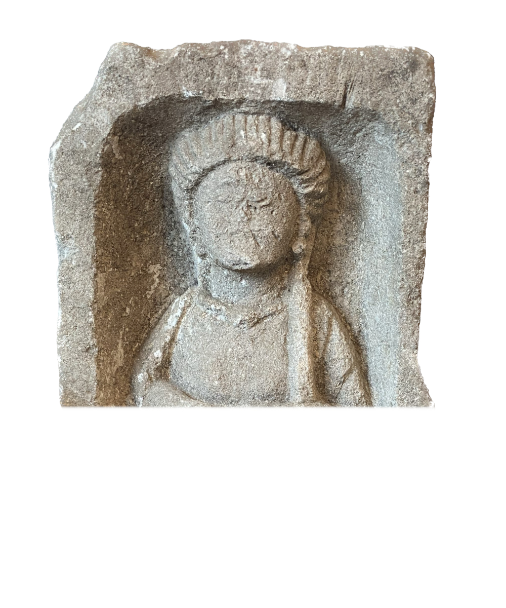Merovingian late antiquity tombstone.-2
