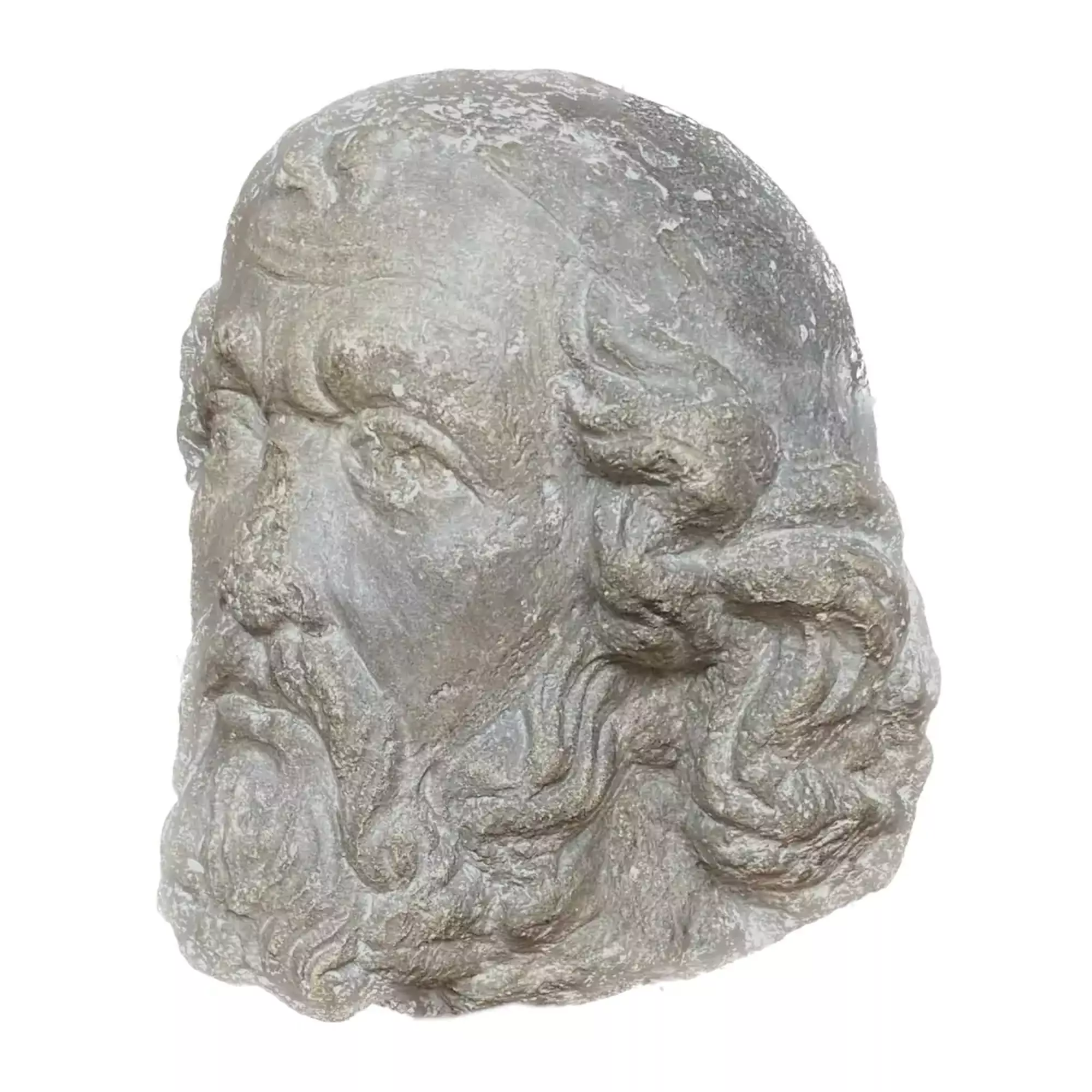 Gothic period prophet's head sculpture.-1