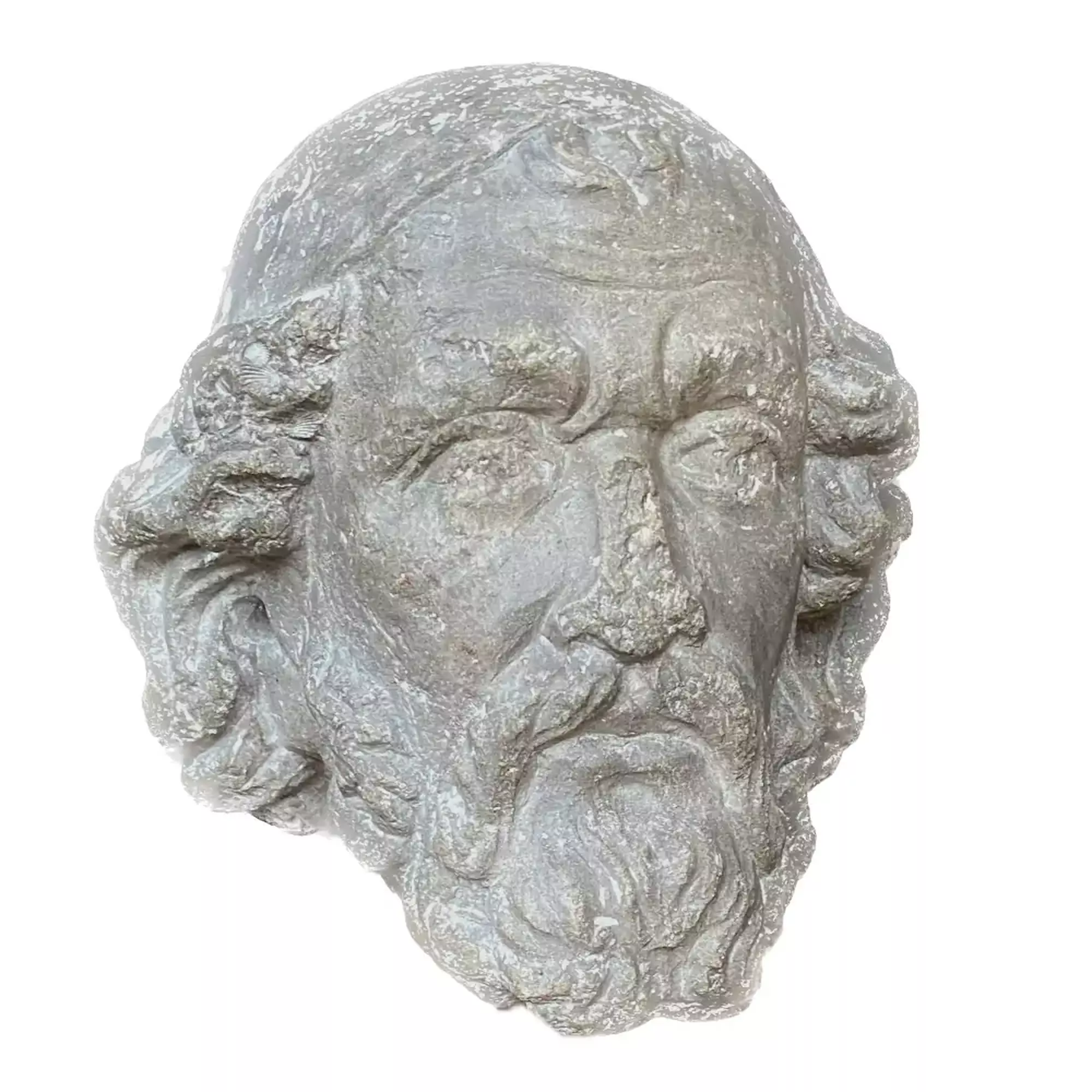 Gothic period prophet's head sculpture.-2