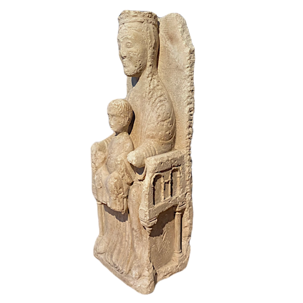 Romanesque Madonna and Child.-2