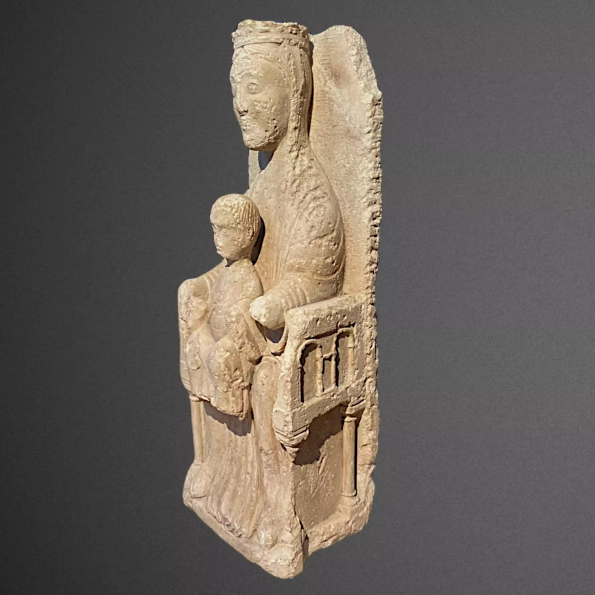 Romanesque Madonna and Child.-2