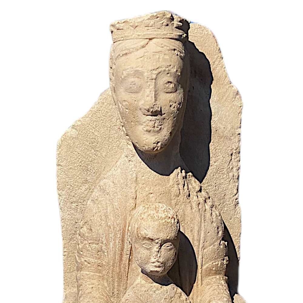 Romanesque Madonna and Child.-3