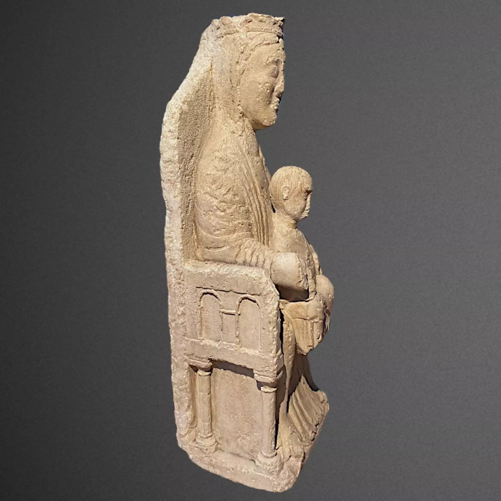 Romanesque Madonna and Child.-4