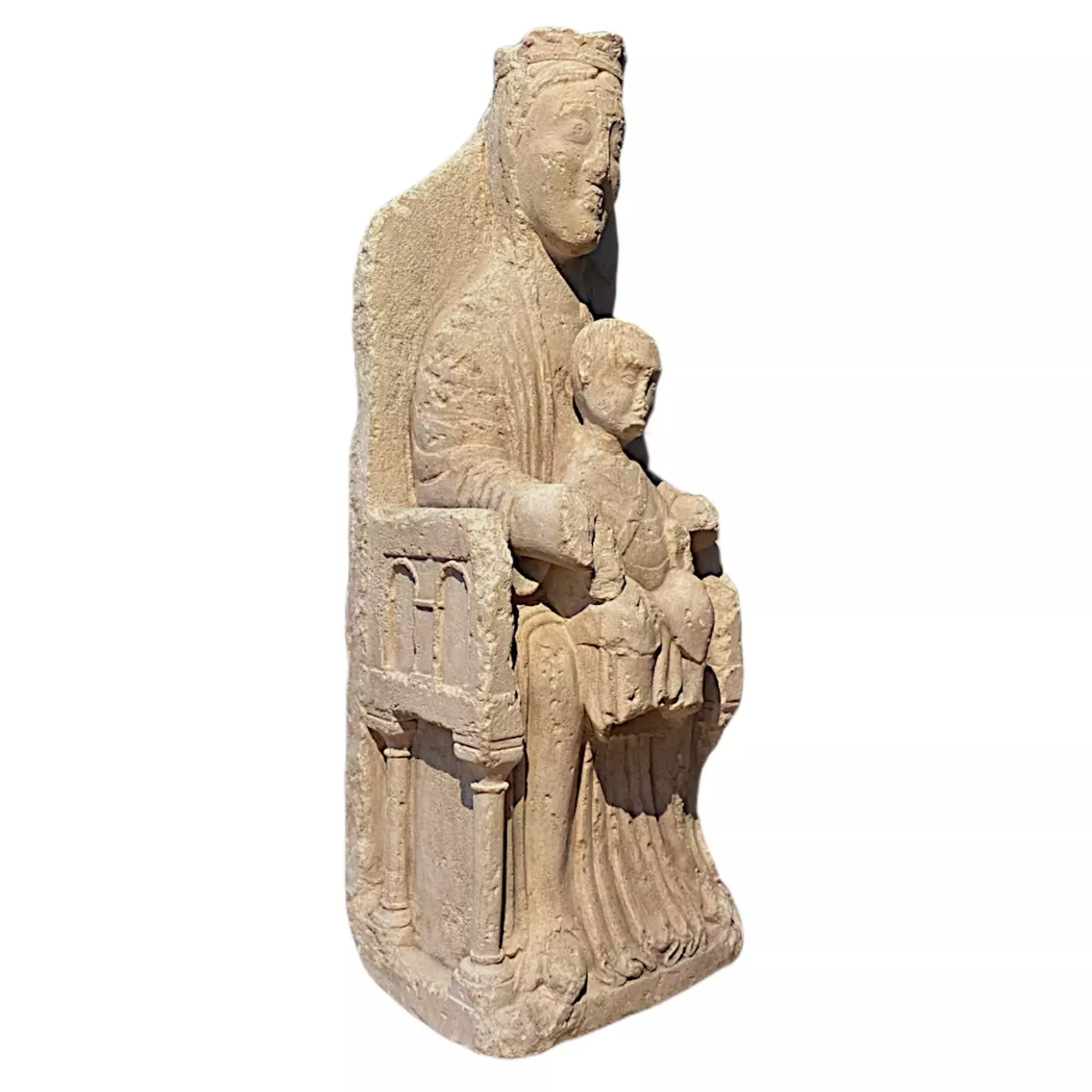 Romanesque Madonna and Child.