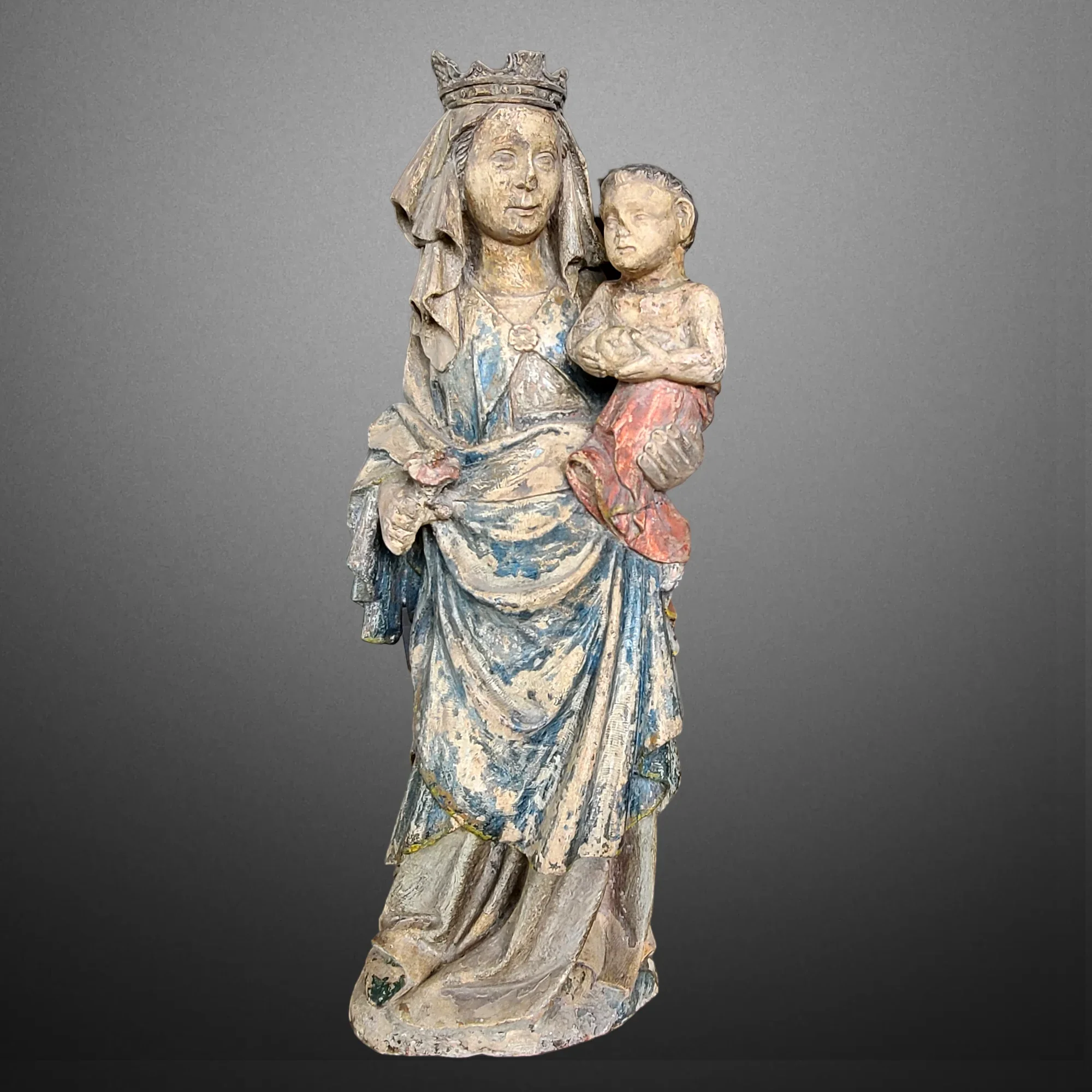 Gothic Virgin and Child. France late 14th century. View number 1