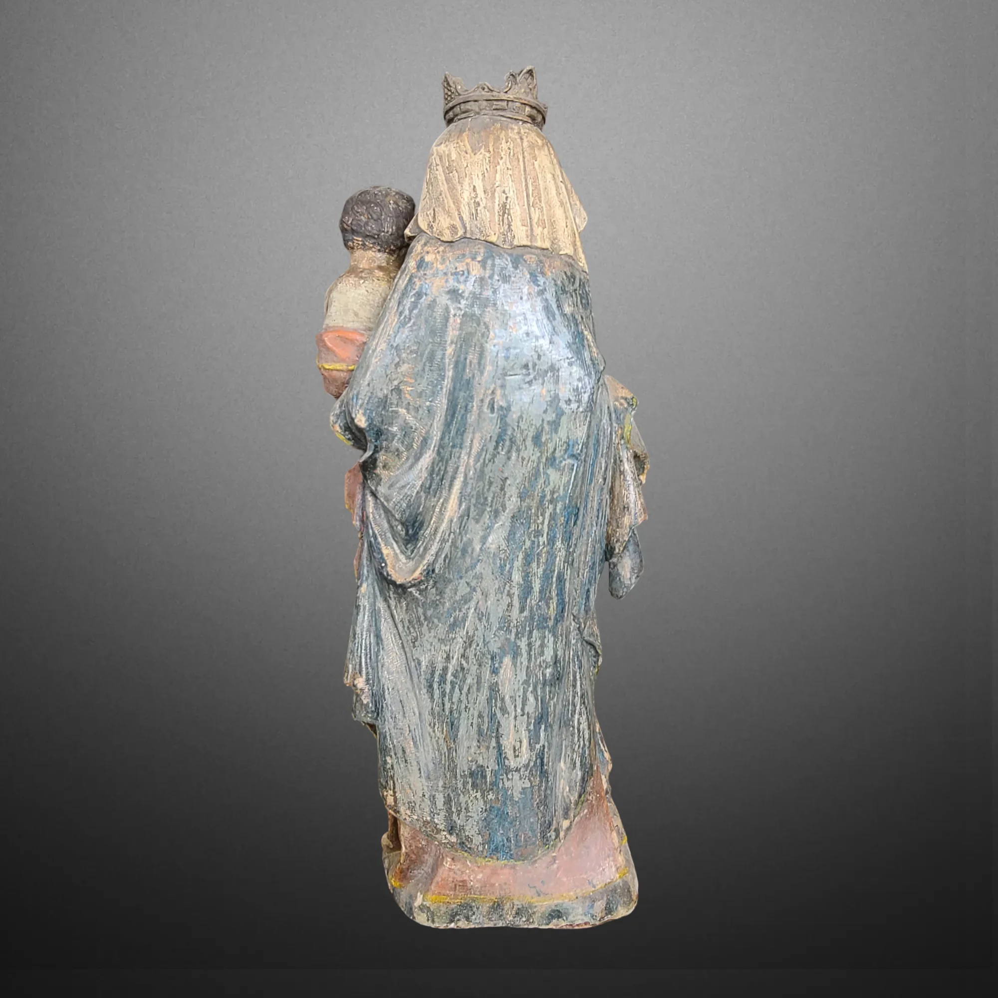 Gothic Virgin and Child. France late 14th century. View number 3