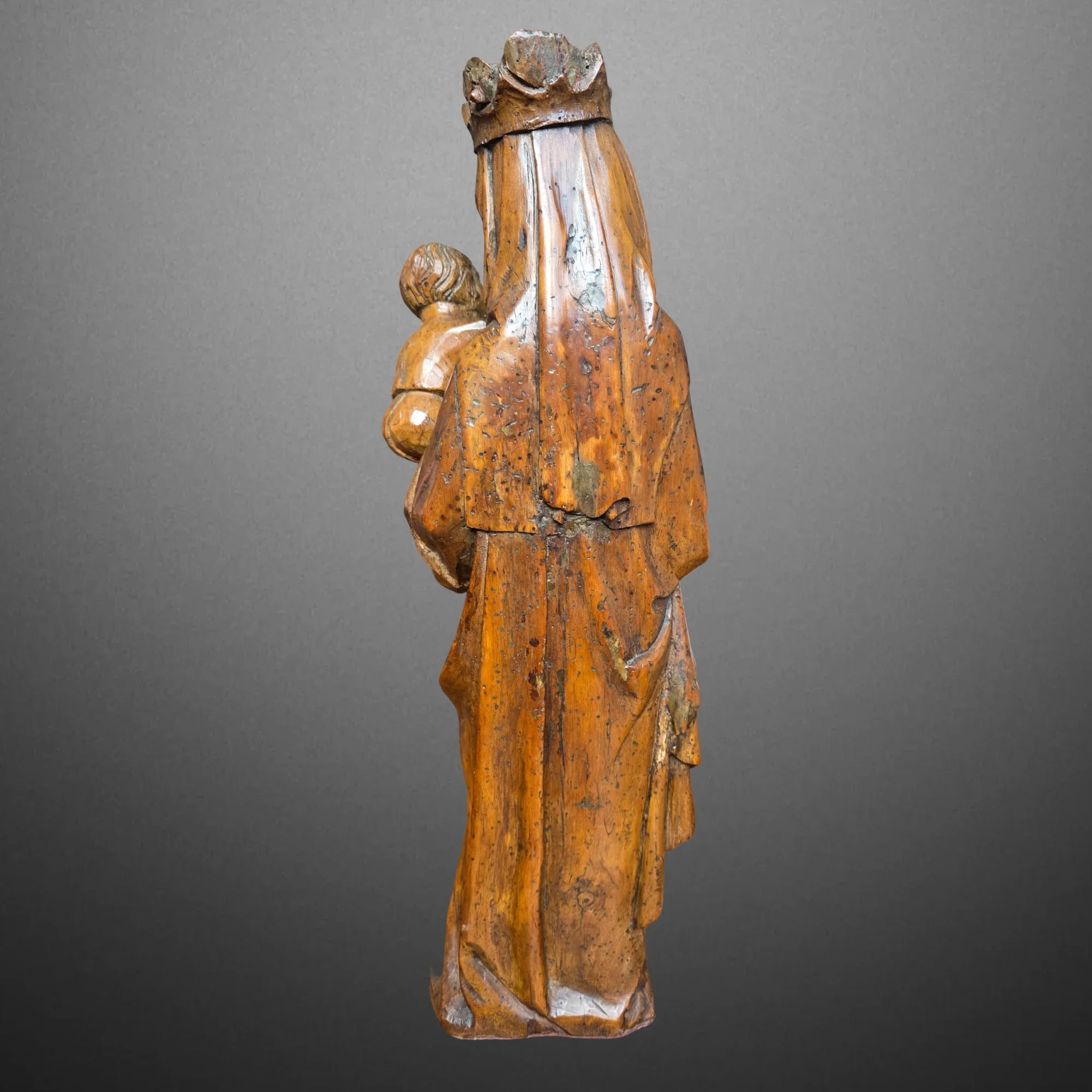 Gothic Virgin and Child - Eastern France. Mid-14th century. View number 3