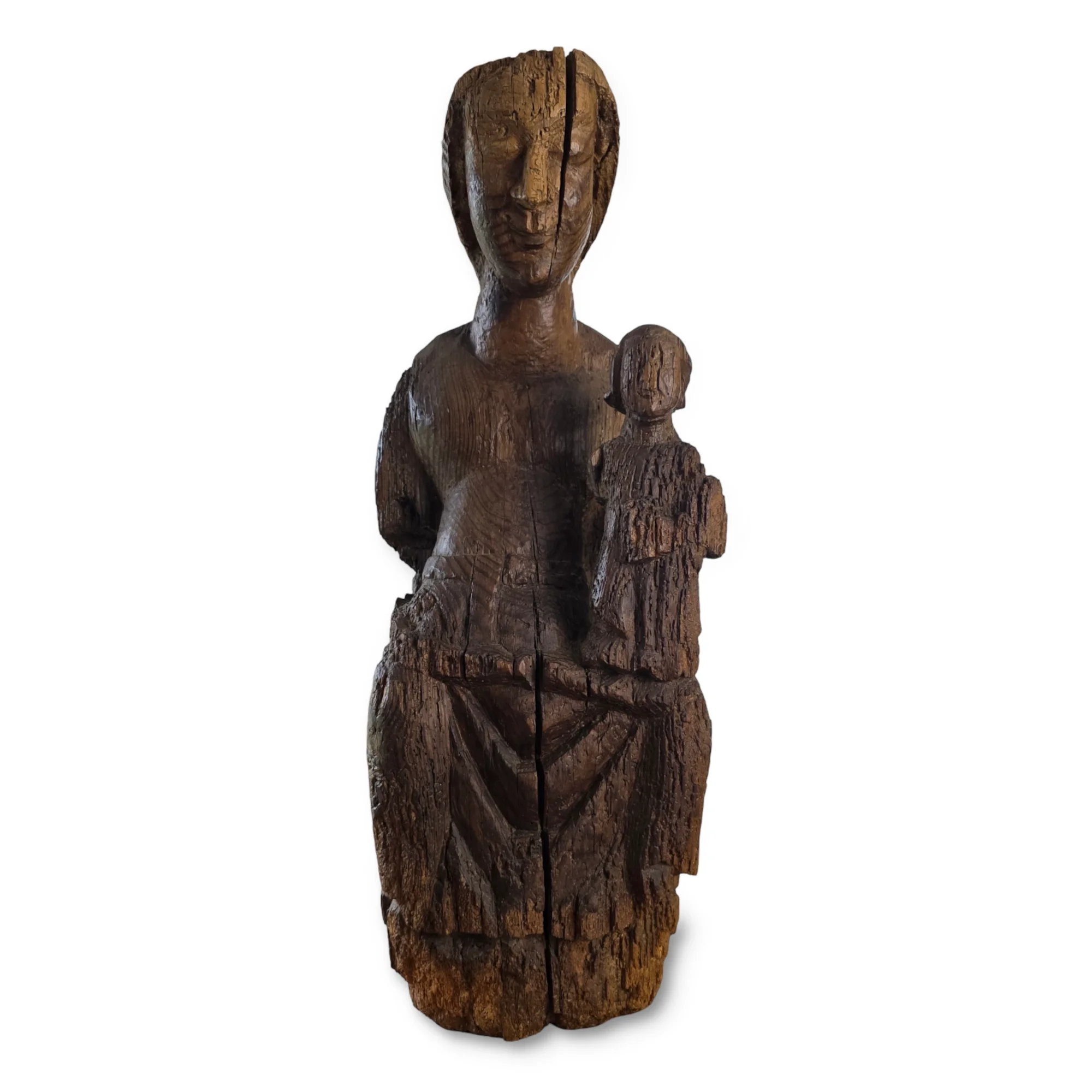 Enthroned Virgin,  Pine wood, Pyrenees, France or Spain