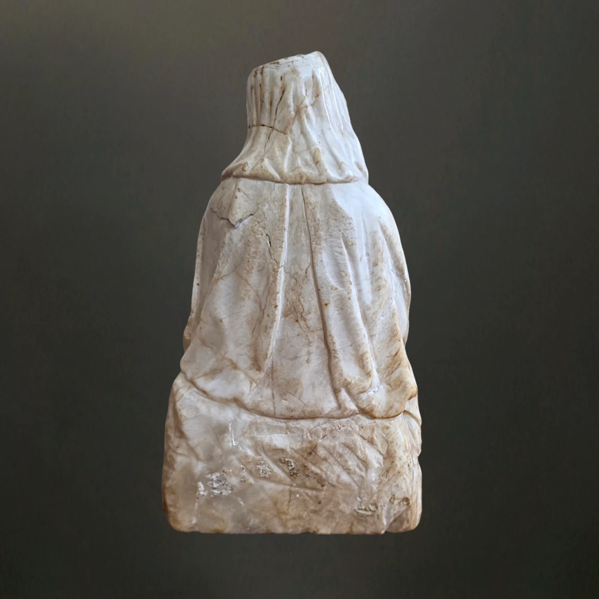 Alabaster Virgin and Child. Southern Netherlands. View number 3