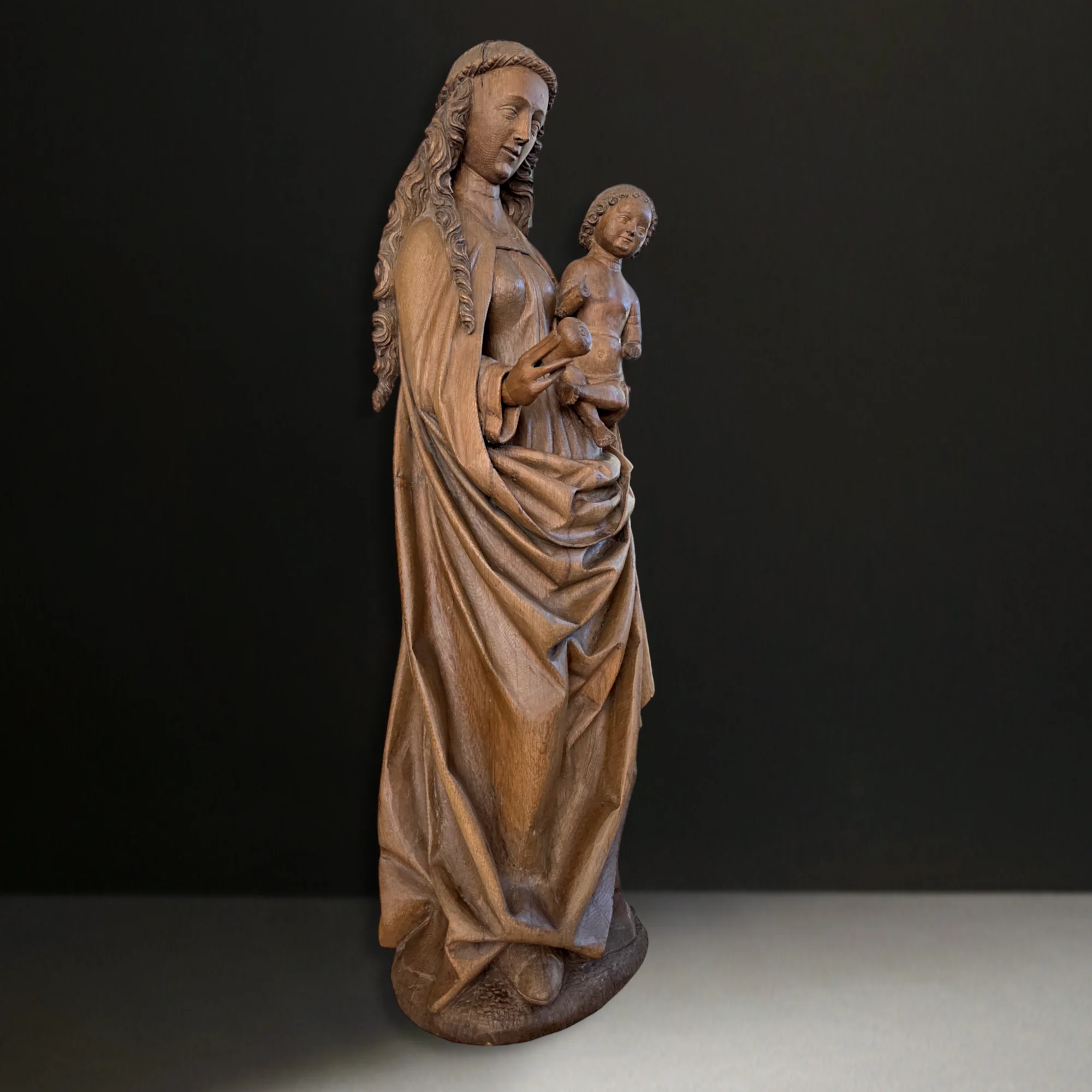 Virgin and Child, Master of Elsloo Group. Limburg or Upper Guelders, circa 1500. View number 1