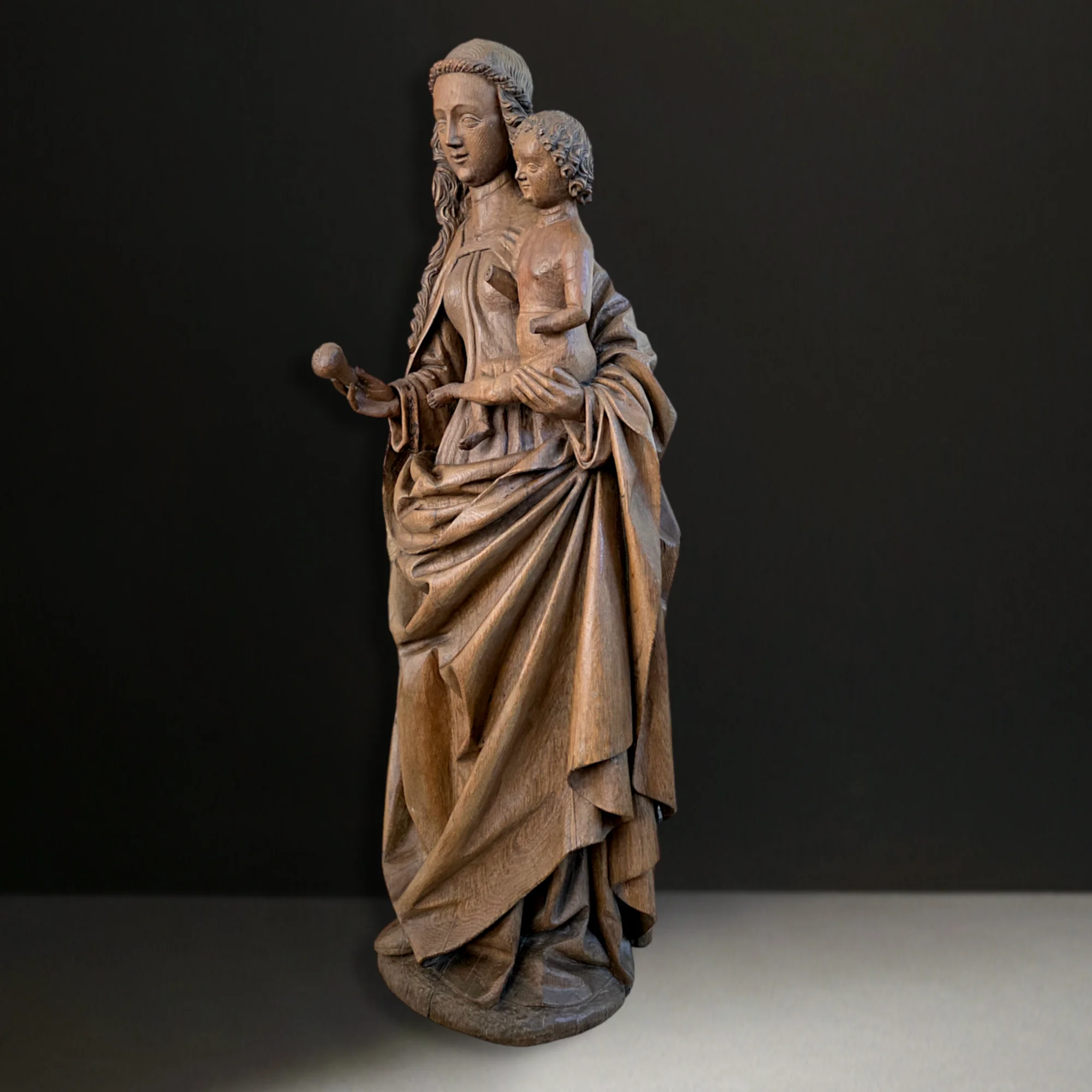Virgin and Child, Master of Elsloo Group. Limburg or Upper Guelders, circa 1500. View number 2