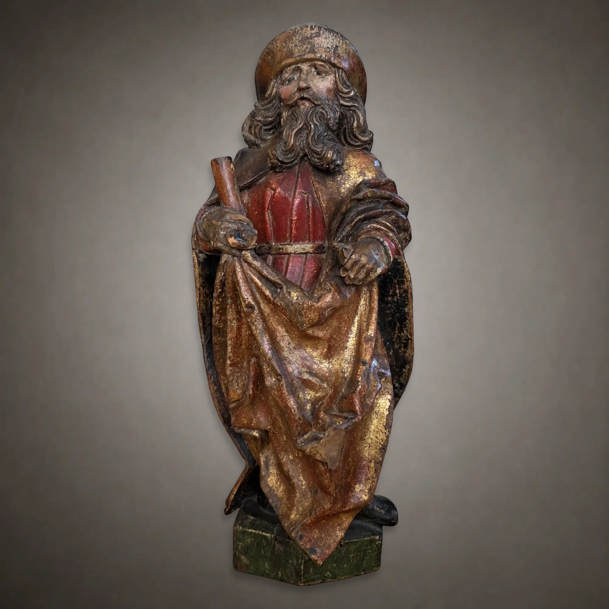 Saint James the Greater Upper Rhine Workshop of Martin Hoffmann. Main view of the sculpture