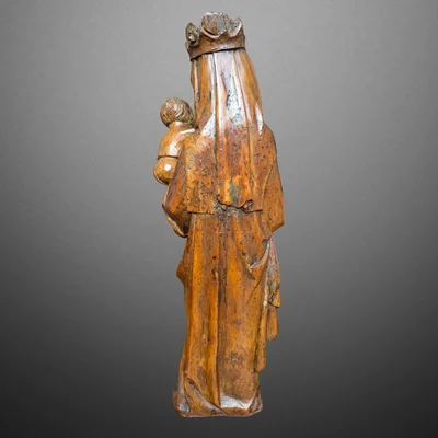 Gothic Virgin and Child - Eastern France. Mid-14th century. View number 3