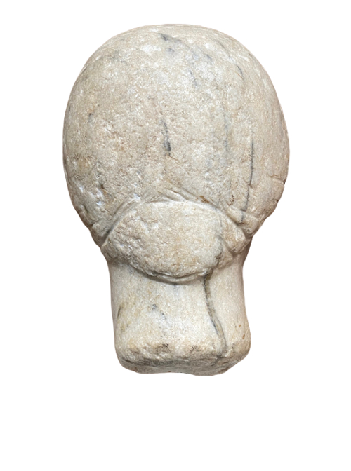 Tête en marbre art grec. Epoque hellénistique. Arsinoe III Philopator Vue numéro 3