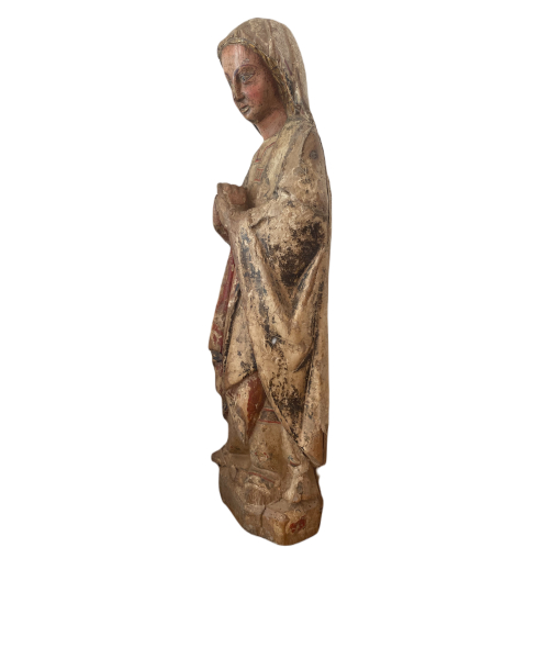 Vierge de l'Annonciation polychrome.-3