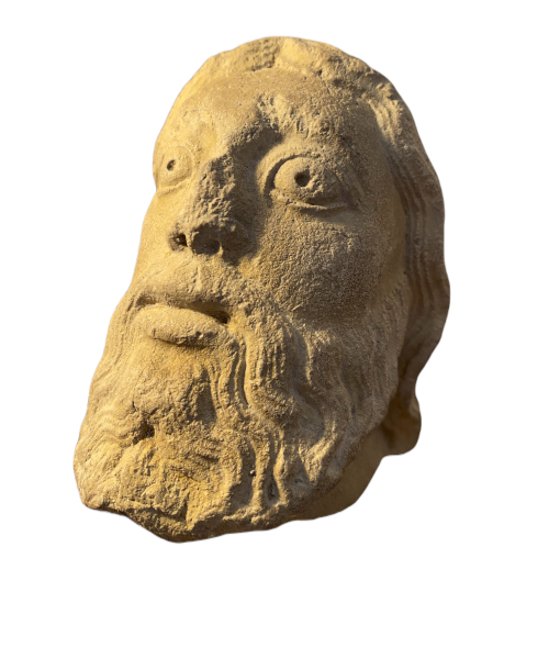 Tête d'apôtre ou de prophète époque romane. France. Vue numéro 1