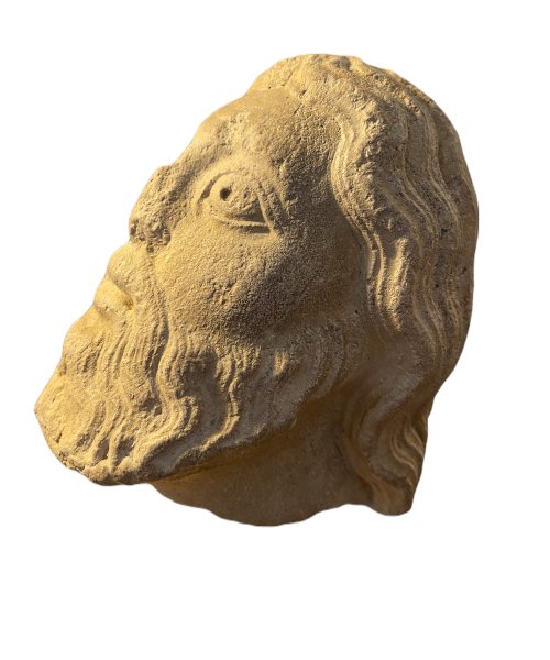 Tête d'apôtre ou de prophète époque romane. France. Vue numéro 2