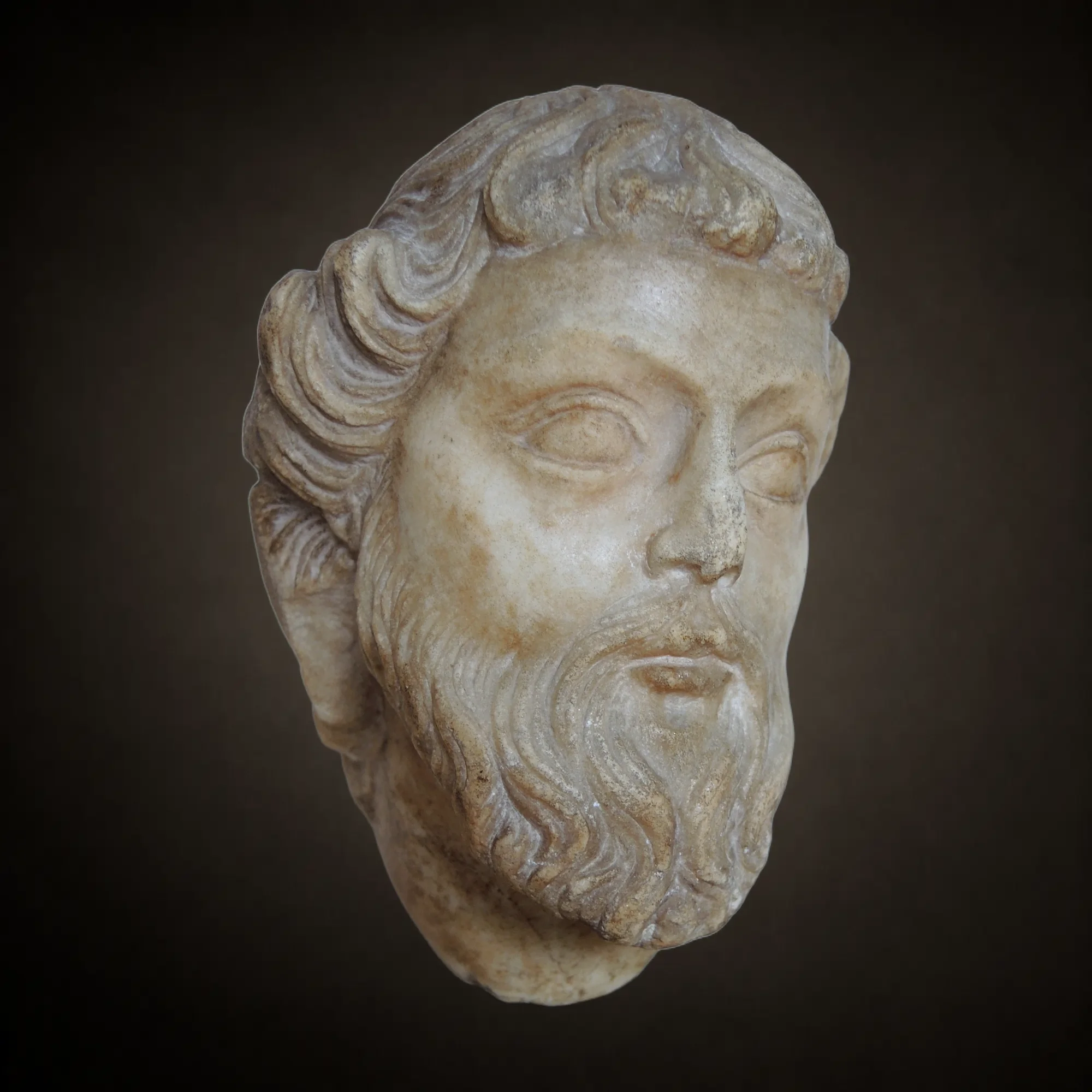 Tête de prophète, Sienne Gano di Fazio, vers 1315 Vue numéro 1