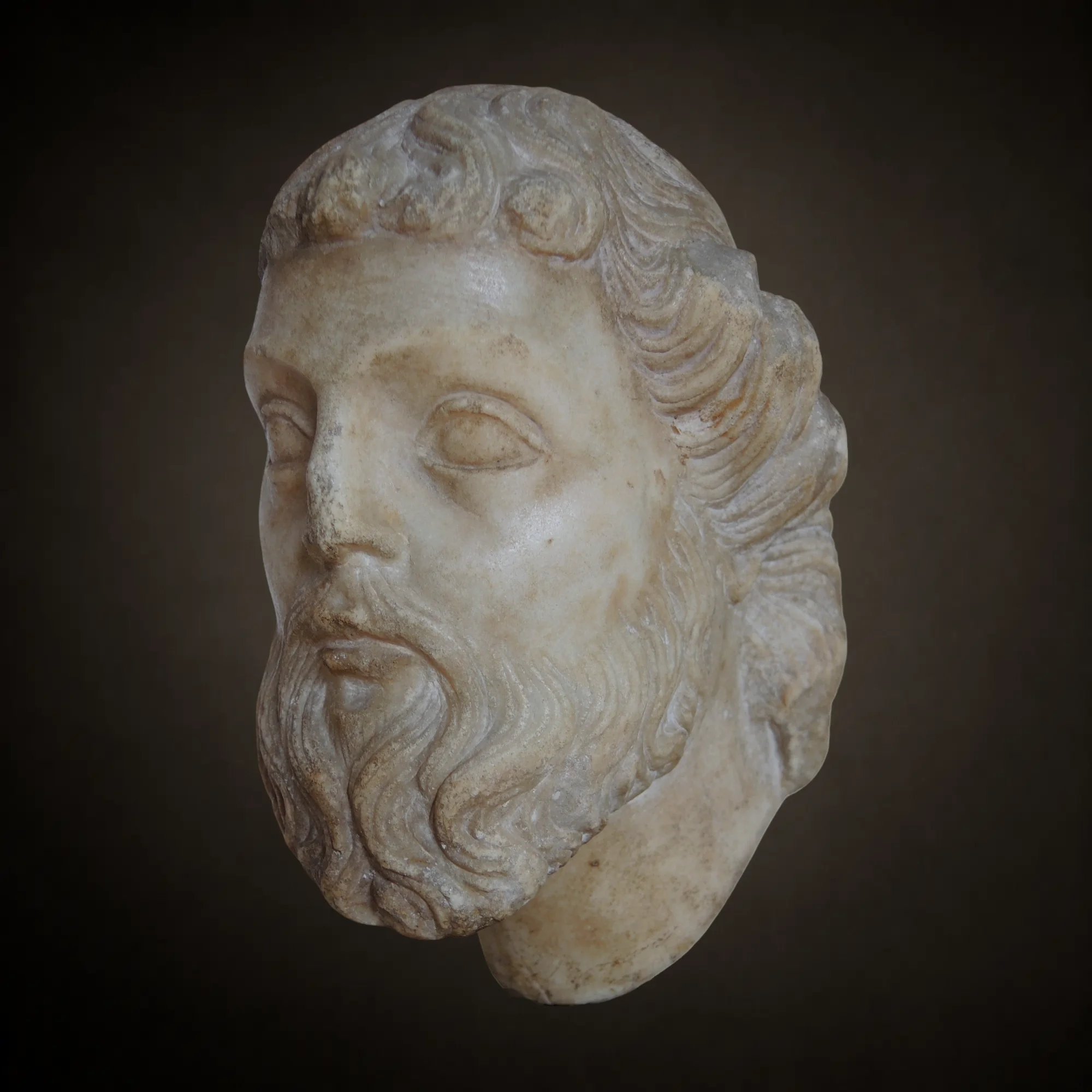Tête de prophète, Sienne Gano di Fazio, vers 1315 Vue numéro 2