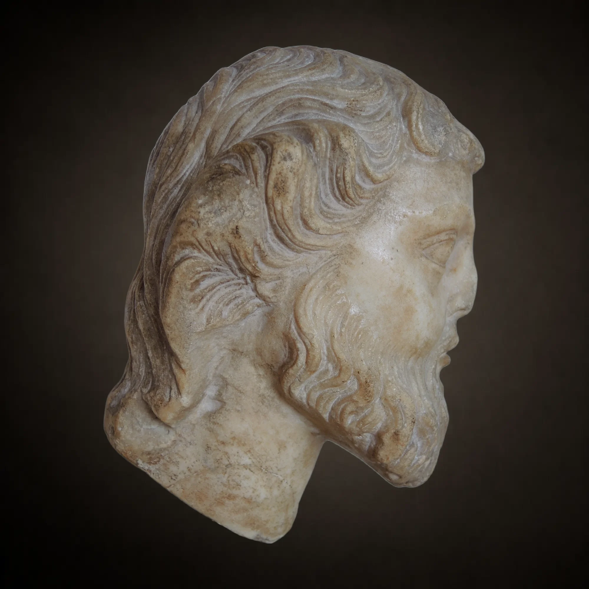 Tête de prophète, Sienne Gano di Fazio, vers 1315 Vue numéro 4